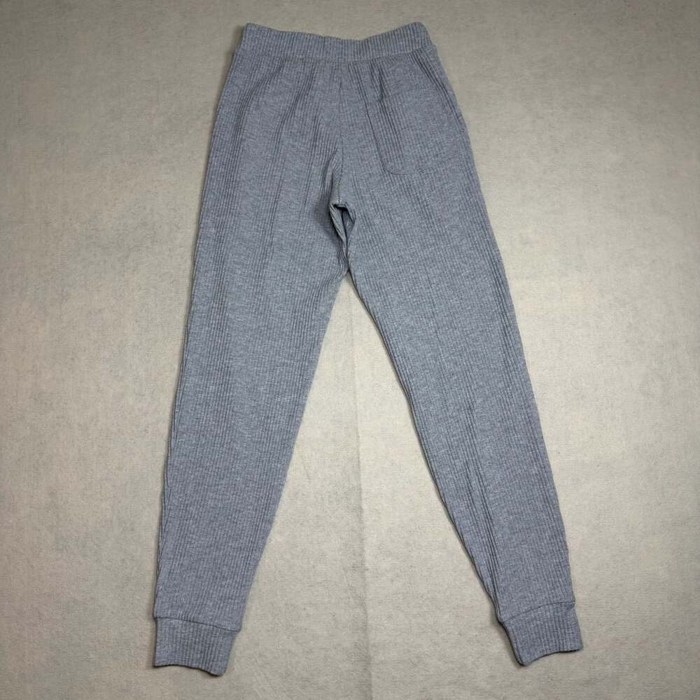 Alo Yoga Muse Hoodie Jogger Set Womens XXS Athletic Heather Grey Ribbed Lounge - Picture 5 of 11